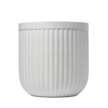 Load image into Gallery viewer, Dorsey Fluted Fiberglass Planter Collection- White
