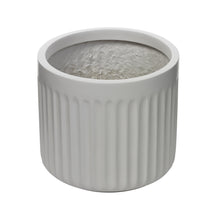 Load image into Gallery viewer, Dorsey Fluted Fiberglass Planter Collection- White
