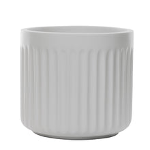 Load image into Gallery viewer, Dorsey Fluted Fiberglass Planter Collection- White
