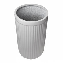 Load image into Gallery viewer, Dorsey Fluted Fiberglass Planter Collection- White
