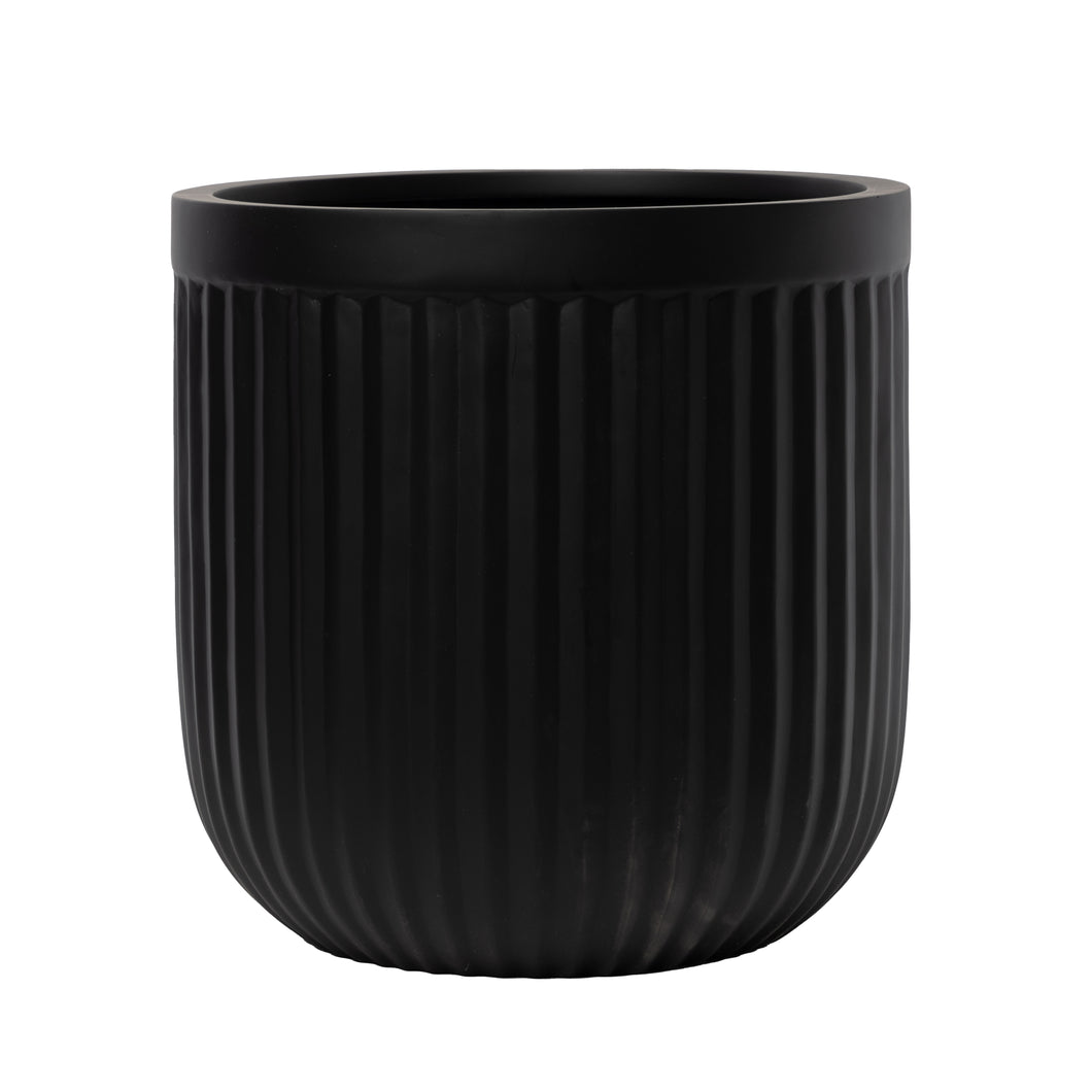 Dorsey Fluted Fiberglass Collection- Black